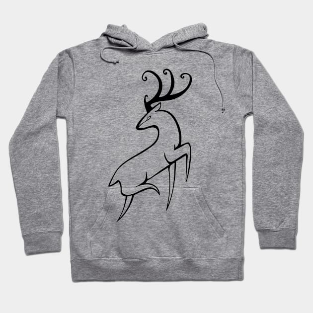 Stag Hoodie by BelladonnaBravado